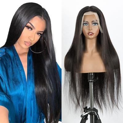 China Joedir 100% Virgin Human Hair Color Wigs Silky Straight Brazilian Natural Virgin Hair 100% Wave Frontal Wig For Black Women Bone Straight Hair Wigs for sale