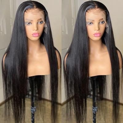 China 30inch Silky Straight Straight Lace Front Human Hair Wigs 12 To 13x4 13x6 Straight Lace Front Wigs For Black Women Brazilian Clear Bone for sale