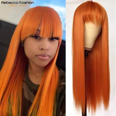 China Joedir Brazilian Straight Remy Human Hair Wigs Hot Virgin Human Hair Bob Wig With Bangs Mink Hair 20 Inches Long Sell Hair Wigs for sale