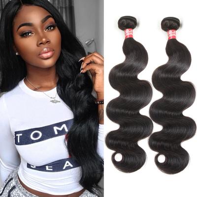 China Popular Body Wave 8-28 Inches Indian Virgin Hair For Female Natural Body Hair Color Wavyremy Hair Exentision for sale