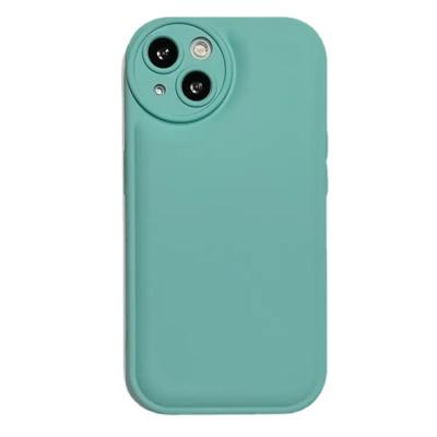 China Color Shockproof Silicone Soft Candy Phone Case For iPhone 14 11 12 13 Pro Max Mini XR XS X 7 8 Plus Shockproof Oval Lens Protect Cover for sale