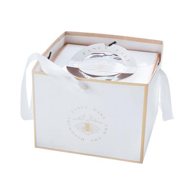 China Handbag Recyclable Birthday Cake Box 6/8/10 Inch Cake Box for sale