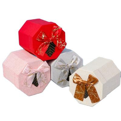 China Recycled Materials Octagonal Gift Candy Apple Box Can Be Customized LOGO for sale