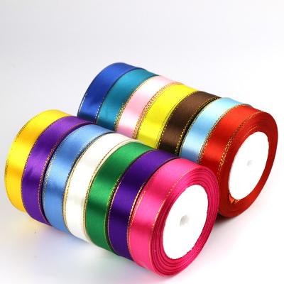 China Floral Plant Mixed Colors Double Faced Smooth 100% Polyester Satin Ribbon for sale