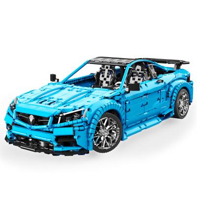 China High Speed ​​Model Children's Electronic Hot Selling 1/8 Racing Car Gift DIY Toy High Speed ​​Assembly Building Block Car Remote Control Toy Set for sale