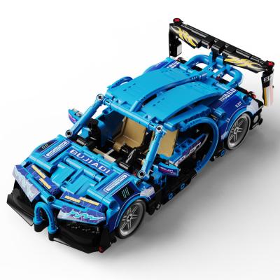 China DIY TOY Building Blocks Pull Back Sport Car Technology Car Racing Building Block Set Children's Toy Model Sports Car for sale