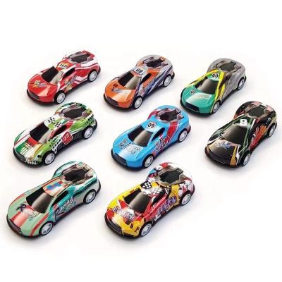 China Alloy Metal 8 Pcs/Set Hot Sales GRAFFITI Educational Children Toy 1/64 Pull Back Slide Metal Model Alloy Diecast Cars Toy For Boy Gifts for sale