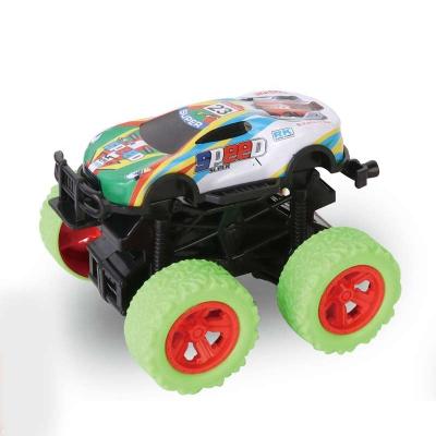 China Alloy Metal Four-wheel Drive Stunt Toy Car Educational Inertial Dynamic Kids Off-Road Vehicle Toys Drop-Resistant Model Car for sale