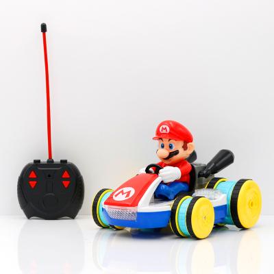 China RC model FN1070 2.4GHz full function radio control cartoon car Mario Luigi action number rc car full with light and healthy rc toy for sale