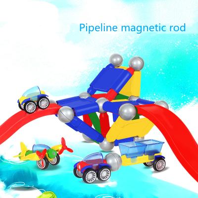 China Wholesale Box Pipe Construction Toy FN526 Color Rod Building Blocks 88pcs Magnetic Toys Set For Children for sale