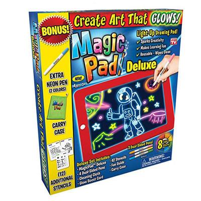 China Hot Sale Plastic Children's FN517 Amazon Drawing Board Educational Toys And Magic Glow Drawing Board for sale