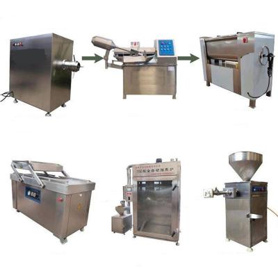 China Sausage Hotels Whole Sausage Grinder Processing Line Stuffing Machine Meat Sausage Making Production Line for sale