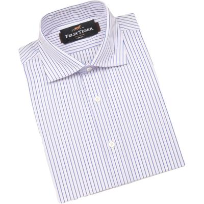 China Good quality newcomer anti-pilling curved cuff french placket pure cotton shirt for sale