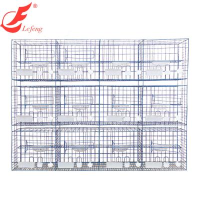 China Farms Poultry Pigeon Metal Cages With Feeder Pigeon Breeding Cage for sale