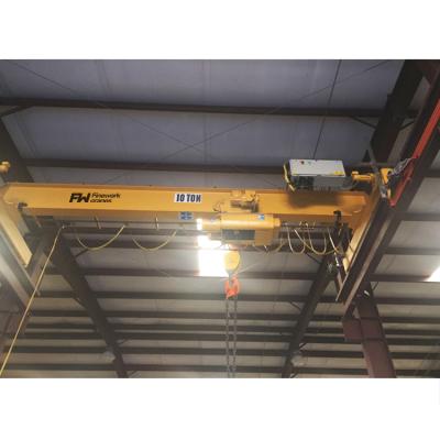 China Overhead Crane Lifting Clamp Bridge 10ton Single Girders Bridge Bridge 4 Ton 6 Ton 8 Ton for sale