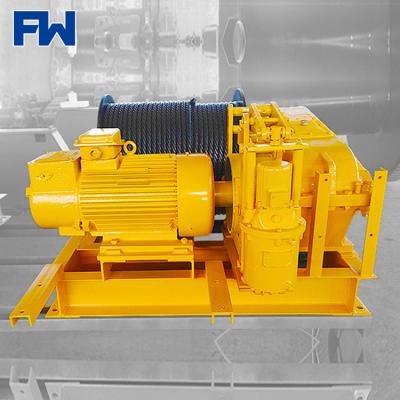 China Small Electric Winch 220v 10 Ton Construction Electric Winch Electric Powered Winch / Diesel Engine With Wire Rope for sale