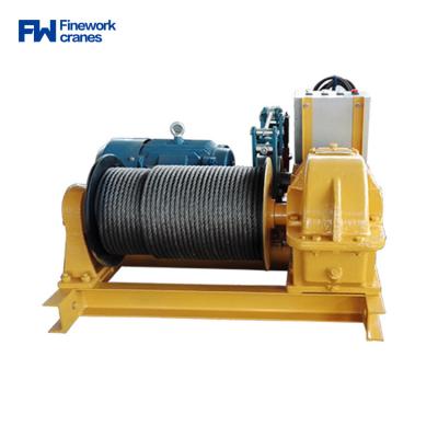 China Construction Heavy Duty 5 Ton Electric Winch 10 Tons 220 Volt Electric Winch For Harbor for sale