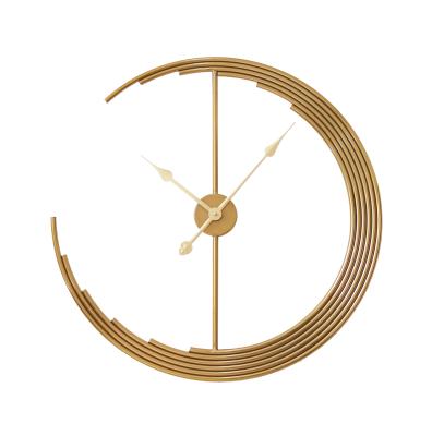 China Minimalist Home Wall Art Decoration Metal Iron Clock for sale