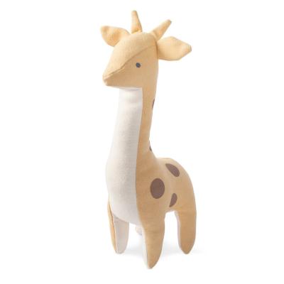 China Manufacturer Stocked Custom Squeaky Soft Plush Pet Giraffe Stuffed Toy for sale