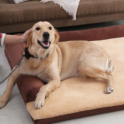 China Wholesale Stocked Hot Sale PP Cotton Large Cat Dog Pet Beds Mat Washable Luxury Cushion for sale