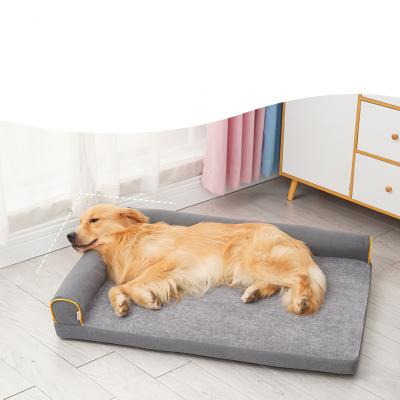 China High Quality Stocked Sofa Fabric And PP Cotton Raised Dog Sofa Mats Washable Novelty Beds for sale