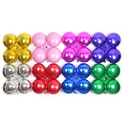 China Brithday /WeddingParty Decor/Gifts Wholesale Customizable 30 Inch Four Balls Bunch Shaped Foil Helium Balloons for sale