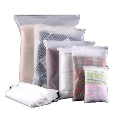 China Water proof frosted ziplock bag is thickened and translucent and it can be opened for sustainable use for sale