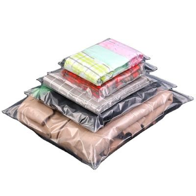 China Water Proof Recyclable Clear Ziplock Bag Thickened Large Necessary Moisture Proof Packing Sealed Bag For Tourism for sale