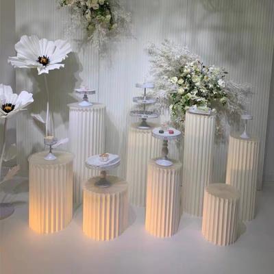 China Party Dessert Table Roman Pillar Acrylic Cylinder Custom Indoor Or Outdoor Cylinder for sale