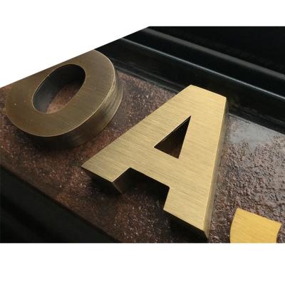 China Buildings Wholesale Small Stainless Steel 3d Metal Letter Sign for sale