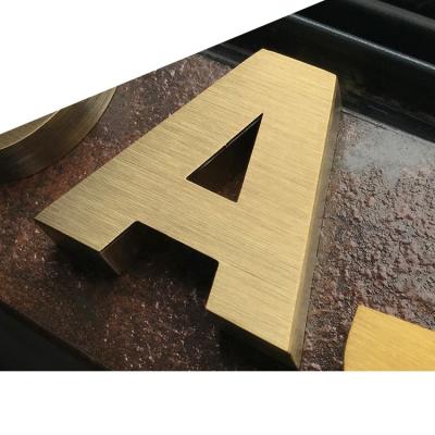 China Buildings Dimensional Alphabet Custom Metal Signs Stainless Letters Manufacturers for sale