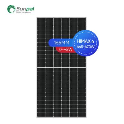 China Commercia Sunpal 144Cell Half-Cut Large 450 455 460 465 Watt Solar Pv Panels Solar Energy Panel for sale