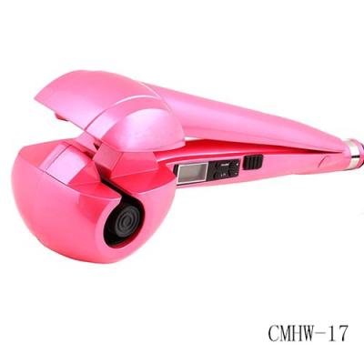 China LCD Automatic Pink Hair Curling Iron-Hair Curler for sale