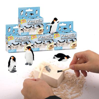 China DIY Dig Up Penguin Toys and Skeleton Dinosaurs Toys, Dinosaur Digging Kit Model Educational Realistic Toys for Kids/Boys/Girls for sale