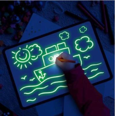 China Hot Creative Drawing Amazon LCD Drawing Board With Pen Kids Educational Toy Light Luminous Magic LCD Drawing Table for sale