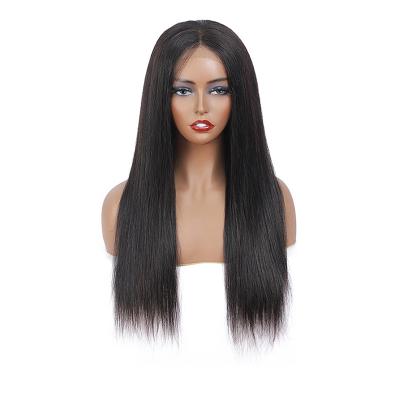 China Brazilian Virgin Body Wave 40 Inch Wigs Pre Plucked Straight Lace Front Wig For Black Women Full Real Hair Bone 13*4 13*6 360 Wigs for sale