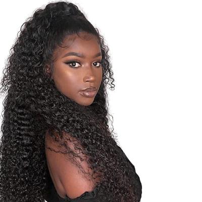 China Wholesale 10A Curly Curly Cuticle Aligned Curly Virgin Hair Bundles Vendors 4x4 Curly Virgin Malaysian Raw Unprocessed Loose Hair Wig for sale