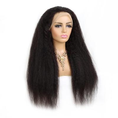 China Wholesale Pre Plucked Yaki Curly Straight 360Hd Yaki Lace Frontal Wigs For Black Women Hair for sale