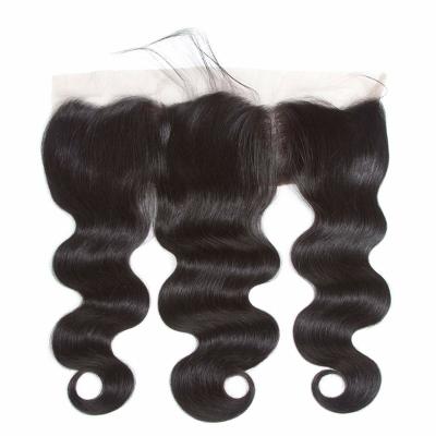 China 13A Body Wave Hair Bleach New Luxury Raw Single Knots 5.0 HD Closure Knots 13*4 5*5 HD Closure Lace Headband For High Market for sale