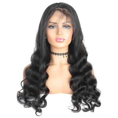 China Wholesale Raw Indian Water Wave Factory Supplier Virgin Cuticle Aligned Human Hair 100% Lace Closure 13x4 Water Wave Wigs For Black Women for sale