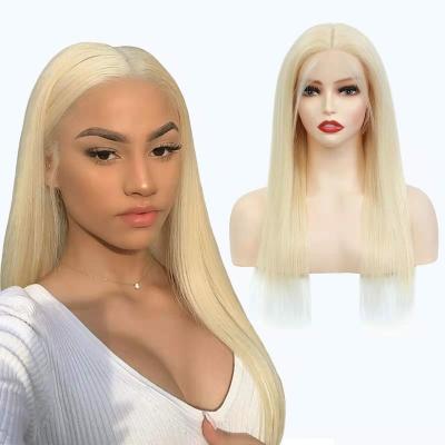 China Straight 30 40 Inch Blonde Wig 13x4 13x6 HD Straight Hair 613 Lace Front Wigs Wholesale 360 ​​Full Lace Wigs With Baby Hair for sale