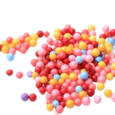 China Multicolor Gift 10g/bag Rainbow Foam Beads Not Fade Mini Seed Filler Micro Polystyrene Beads Packaging Accessories Macarons for sale