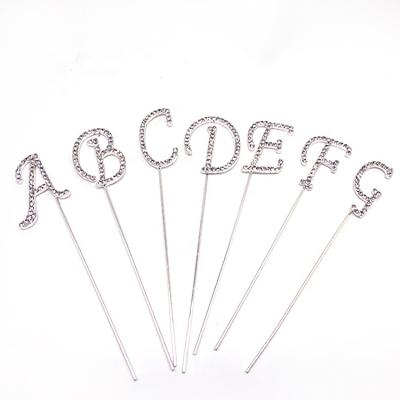 China 2022 Silver Crystal Rhinestone Cake Decorating Topper For Birthday Event Supplies for sale