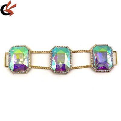 China Fashion Design Environmental Crystal Rhinestone Bikini Accessory Connectors Swimwear Hardware Accessories for sale