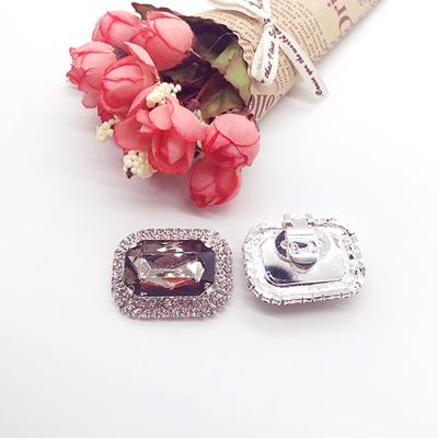 China Hot Sale Fashion Rhinestone Shoe Buckle Crystal Shoe Clips Shoe Buckle Accessories for sale