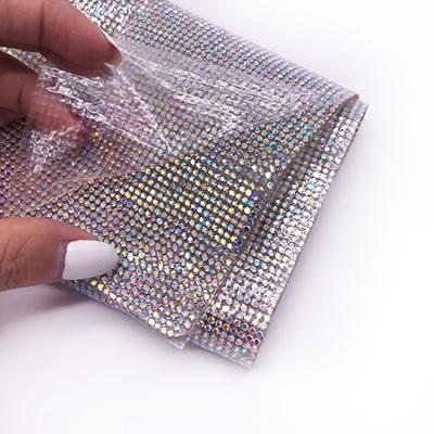 China Flatback Crystal Mesh Roll Rhinestone Bling Sheets Diamond Sheets For Fabric Accessories for sale