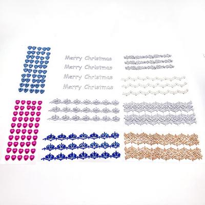 China Shinny the DIY decal diamond rhinestone jewelry acrylic sheet for scrapbook greeting cards, cell phone decoration for sale