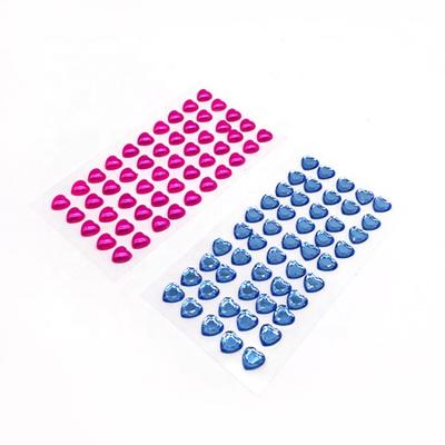 China Shinny to Customize Colorful Gem Acrylic Self Adhesive Diamond Self-adhesive Diamond Sheet Sticker Heart Shape Decorative Sticker Sheet for sale