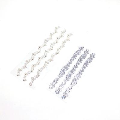 China Shinny Bling DIY Decorative Rhinestone Pearl Craft Gem Self Adhesive Sticker Sheet for Gift and Decoration for sale