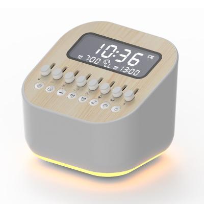 China Home/Office/Original Small Dropship Color Night Rechargeable Battery Baby Travel Clock White Noise Machine Sleep Relax With Timer Travel for sale